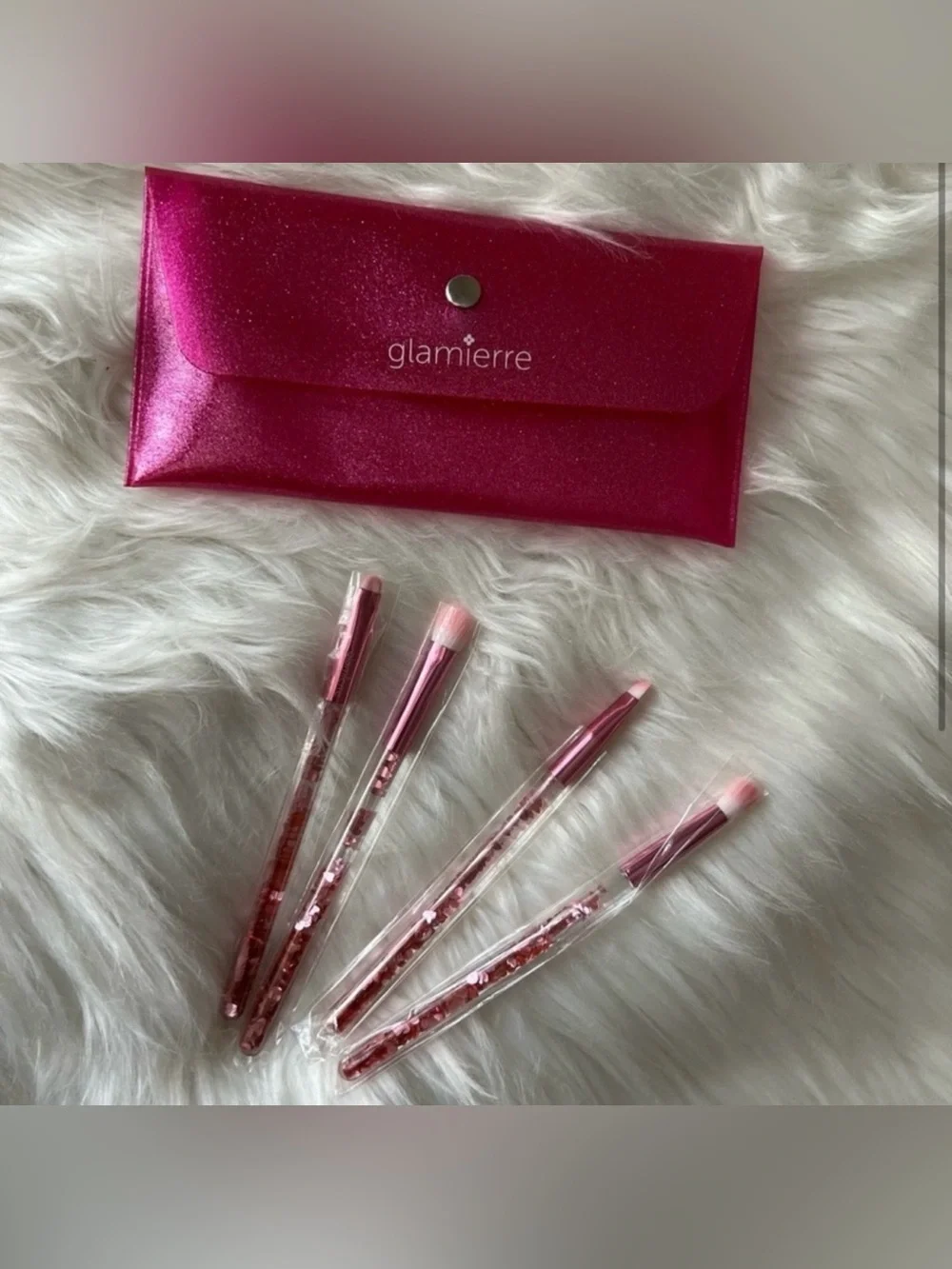 GLAMIERRE-Pink Luxe Glitter Eye Brush Collection